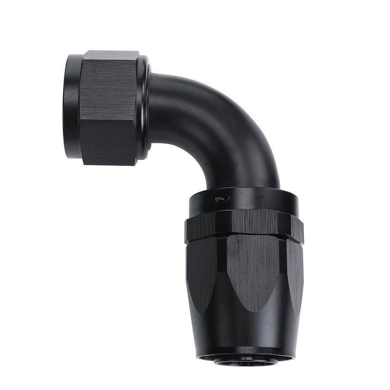 AC PERFORMANCE -20 AN 90 Degree Swivel Hose End Fitting Tight Radius Aluminum Black - Image 1